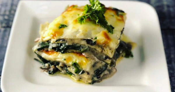 Mushroom & Spinach Lasagna